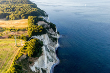 Aerial photograpy of Borre in the state Zealand, Denmark