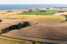 Bird's eye view of Borre in the state Zealand, Denmark