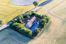 Drone recording of Borre in the state Zealand, Denmark