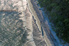 Aerial view of Borre in the state Zealand, Denmark