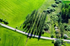Bird's eye view of Rothbach in the state Bas-Rhin, France