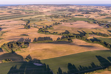 Stege in the state Zealand, Denmark from a drone