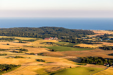 Aerial photograpy of Borre in the state Zealand, Denmark