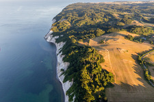 Drone image of Borre in the state Zealand, Denmark