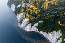 Aerial view of Borre in the state Zealand, Denmark