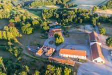 Klintholm Mon (DK), Klintholm Gods in Borre in the state Zealand, Denmark viewn from the air