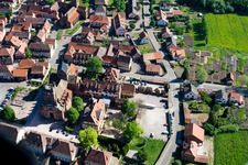 Neuwiller-lès-Saverne in the state Bas-Rhin, France from the drone perspective
