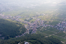 District Hambach an der Weinstraße in Neustadt an der Weinstraße in the state Rhineland-Palatinate, Germany from above