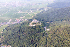 District Diedesfeld in Neustadt an der Weinstraße in the state Rhineland-Palatinate, Germany from the drone perspective