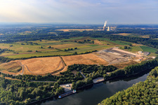 BASF landfill on the island of Flotzgrün in the district Berghausen in Römerberg in the state Rhineland-Palatinate, Germany