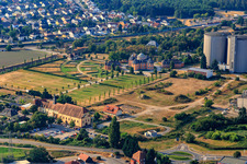 Hermitage Waghäusel in Waghäusel in the state Baden-Wuerttemberg, Germany seen from a drone