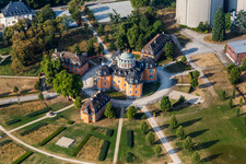 Buildings and parks at the mansion Eremitage in Waghaeusel in the state Baden-Wurttemberg, Germany