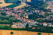 Kirchstraße and St. Georg in Hördt in the state Rhineland-Palatinate, Germany