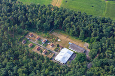 Aerial view of Small Animal Breeding Association and Bird Lovers P22 Hatzenbühl in Hatzenbühl in the state Rhineland-Palatinate, Germany