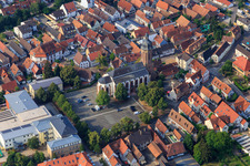 St. George's Church - Protestant Parish Kandel on the Market Square in Kandel in the state Rhineland-Palatinate, Germany