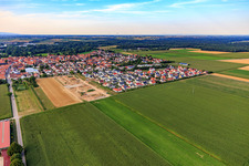 Development of the new Fichtenweg development area in Steinweiler in the state Rhineland-Palatinate, Germany