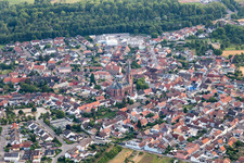St. Vitus from the northwest in the district Rheinsheim in Philippsburg in the state Baden-Wuerttemberg, Germany