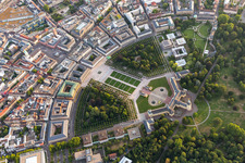 Karlsruhe Castle, center of the circle in the district Innenstadt-West in Karlsruhe in the state Baden-Wuerttemberg, Germany