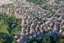 Oblique view of Seltz in the state Bas-Rhin, France