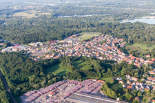Seltz in the state Bas-Rhin, France from above