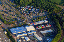 Parking at the Mercedes Benz plant in the district Ottersdorf in Rastatt in the state Baden-Wuerttemberg, Germany