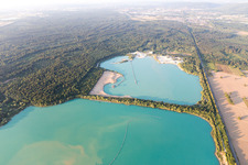 Gravel pit in Malsch in the state Baden-Wuerttemberg, Germany