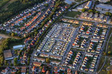 Eichheckstr in the district Knielingen in Karlsruhe in the state Baden-Wuerttemberg, Germany