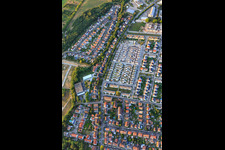 New development area between Eggensteiner Straße and Gustav-Heinkel-Straße in the district Knielingen in Karlsruhe in the state Baden-Wuerttemberg, Germany