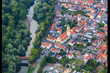 Catholic Church on the Old Rhine in Ketsch in the state Baden-Wuerttemberg, Germany