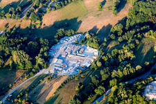 Mixed concrete and building materials factory of HEUS-Betonwerke Lorsch GmbH factory Erlenbach in Erlenbach in the state Hesse, Germany