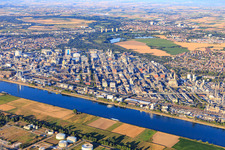 District BASF in Ludwigshafen am Rhein in the state Rhineland-Palatinate, Germany out of the air