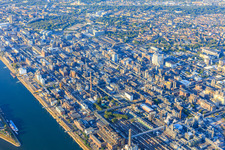 Drone image of District BASF in Ludwigshafen am Rhein in the state Rhineland-Palatinate, Germany
