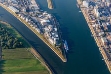 Neckarspitze Mühlauhafen in the district Innenstadt in Mannheim in the state Baden-Wuerttemberg, Germany