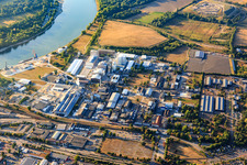 Ludwigshafen-Süd Industrial Park with ICL Germany and combined heat and power plant in the district Rheingönheim in Ludwigshafen am Rhein in the state Rhineland-Palatinate, Germany