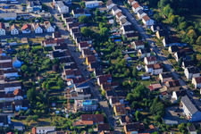 Aerial view of Construction site on Waldstr in Kandel in the state Rhineland-Palatinate, Germany