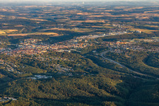 Aerial view of Pirmasens in the state Rhineland-Palatinate, Germany