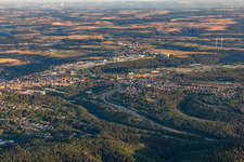 Aerial photograpy of Pirmasens in the state Rhineland-Palatinate, Germany