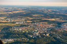 Drone recording of Pirmasens in the state Rhineland-Palatinate, Germany