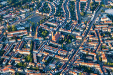 Oblique view of Pirmasens in the state Rhineland-Palatinate, Germany