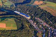 Industrial Area W with Weidler Speditions GmbH in the district Thalfröschen in Thaleischweiler-Fröschen in the state Rhineland-Palatinate, Germany