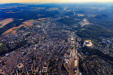 Main station from the west in Kaiserslautern in the state Rhineland-Palatinate, Germany