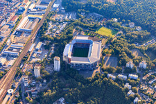 Fritz-Walter Stadium of FCK on the Betzenberg in Kaiserslautern in the state Rhineland-Palatinate, Germany