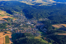View of the town from the south in Otterberg in the state Rhineland-Palatinate, Germany