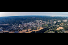 Panorama in Kaiserslautern in the state Rhineland-Palatinate, Germany