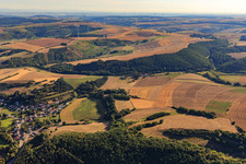 Niedermoschel wind farm in Alsenz in the state Rhineland-Palatinate, Germany