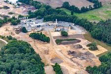 Gravel pit in Barendorf in the state Lower Saxony, Germany