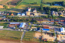 Train station and granary in the district Altenebstorf in Ebstorf in the state Lower Saxony, Germany
