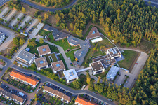 Campus building of Werum Software & Systems AG and Werum IT Solutions GmbH in the district Moorfeld in Lueneburg in the state Lower Saxony, Germany out of the air