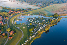 Flecken campsite on the Elbe in Artlenburg in the state Lower Saxony, Germany
