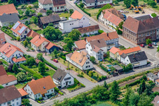 Aerial photograpy of Jahnstr in Barbelroth in the state Rhineland-Palatinate, Germany